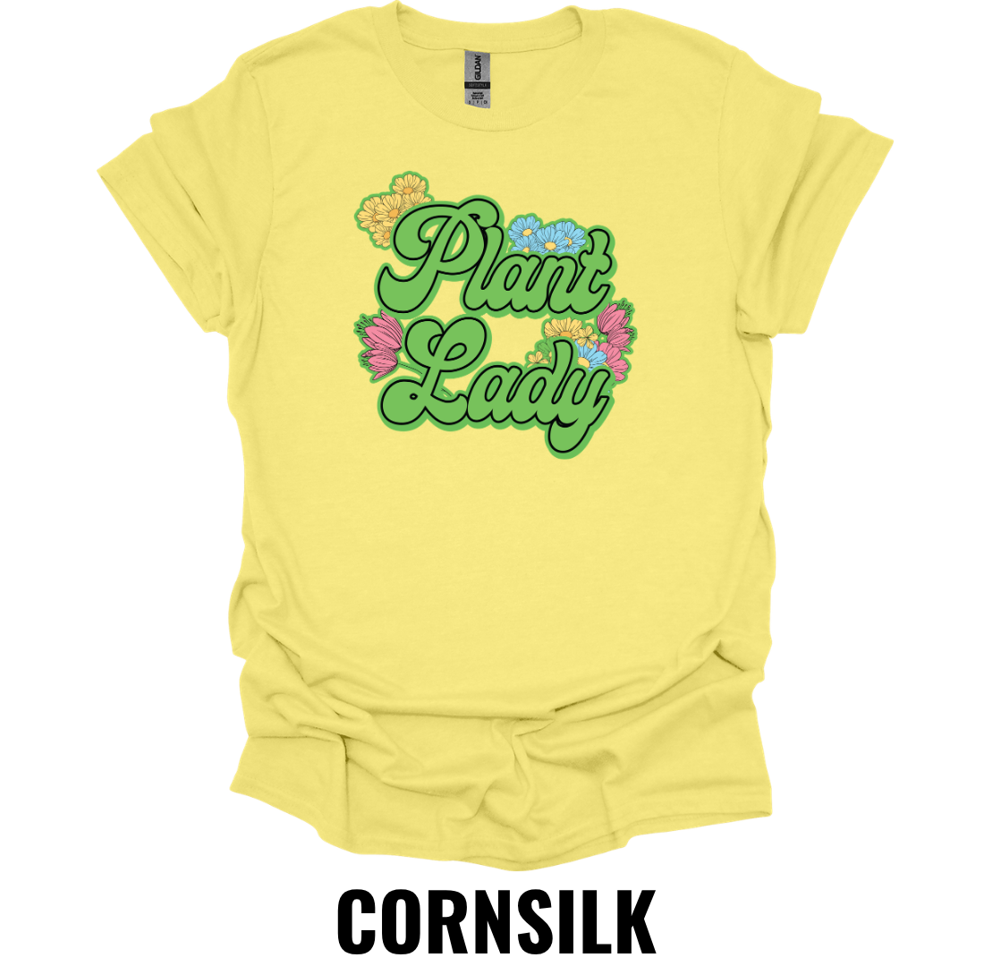 Plant Lady T-Shirt – Cute Floral Plant Lover Graphic Tee