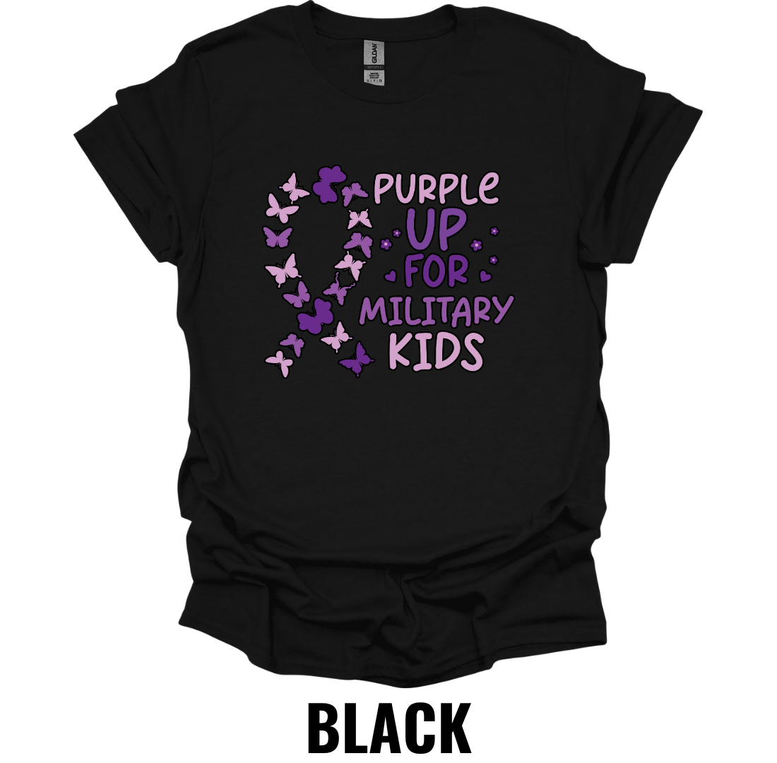 Purple Up for Military Kids T-Shirt – Military Child Appreciation Awareness Tee