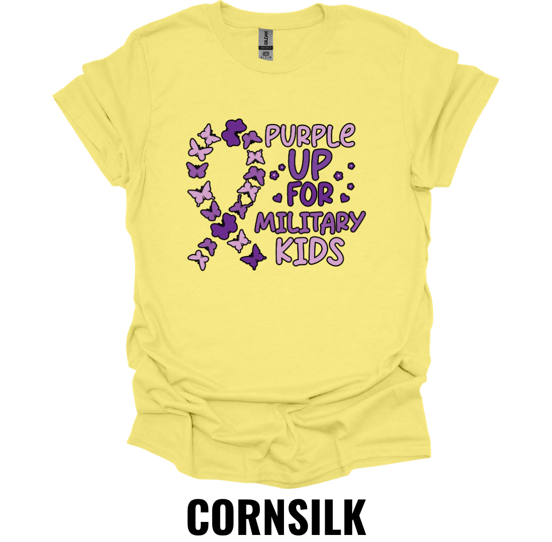 Purple Up for Military Kids T-Shirt – Military Child Appreciation Awareness Tee