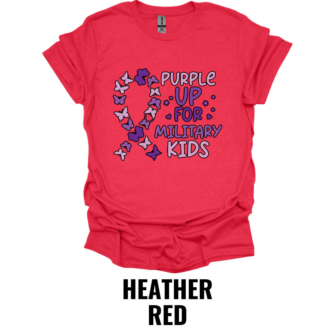 Purple Up for Military Kids T-Shirt – Military Child Appreciation Awareness Tee