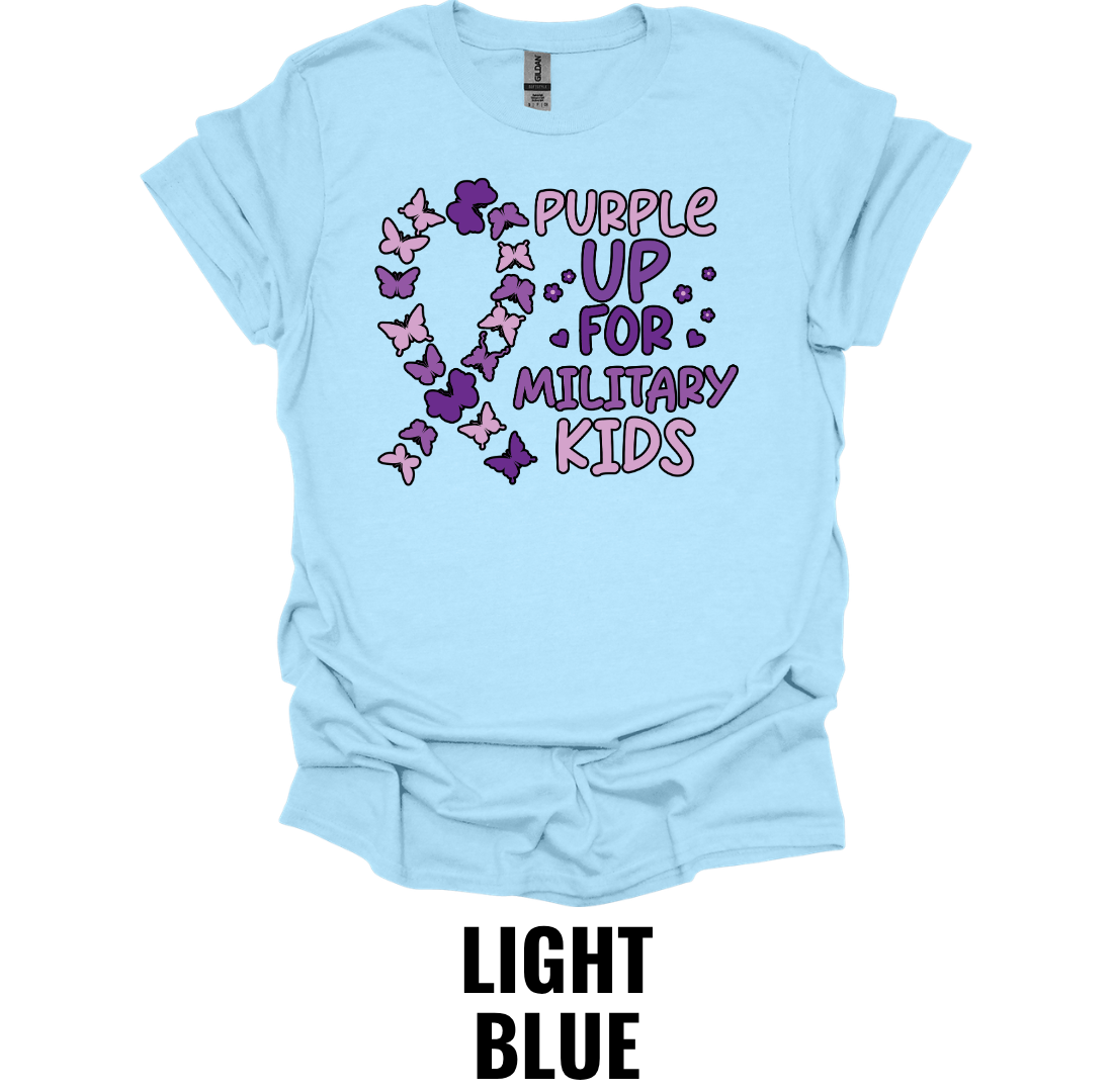 Purple Up for Military Kids T-Shirt – Military Child Appreciation Awareness Tee