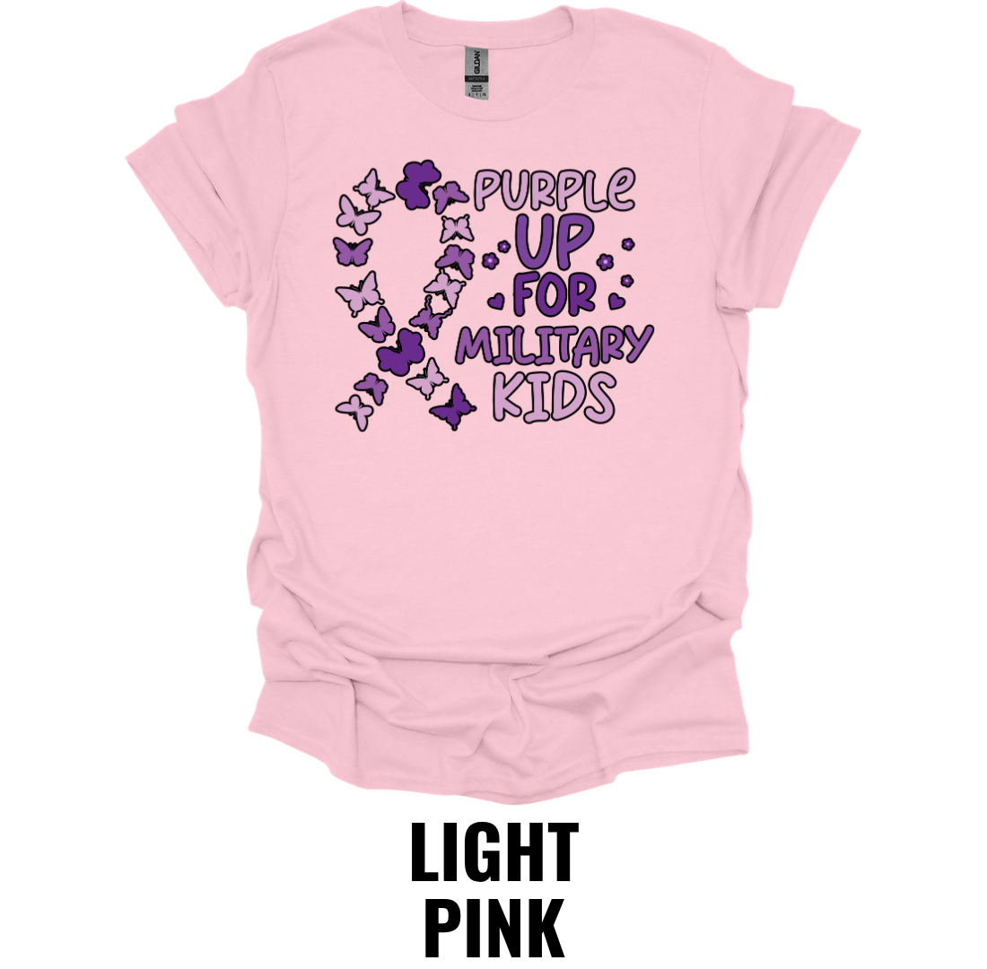 Purple Up for Military Kids T-Shirt – Military Child Appreciation Awareness Tee