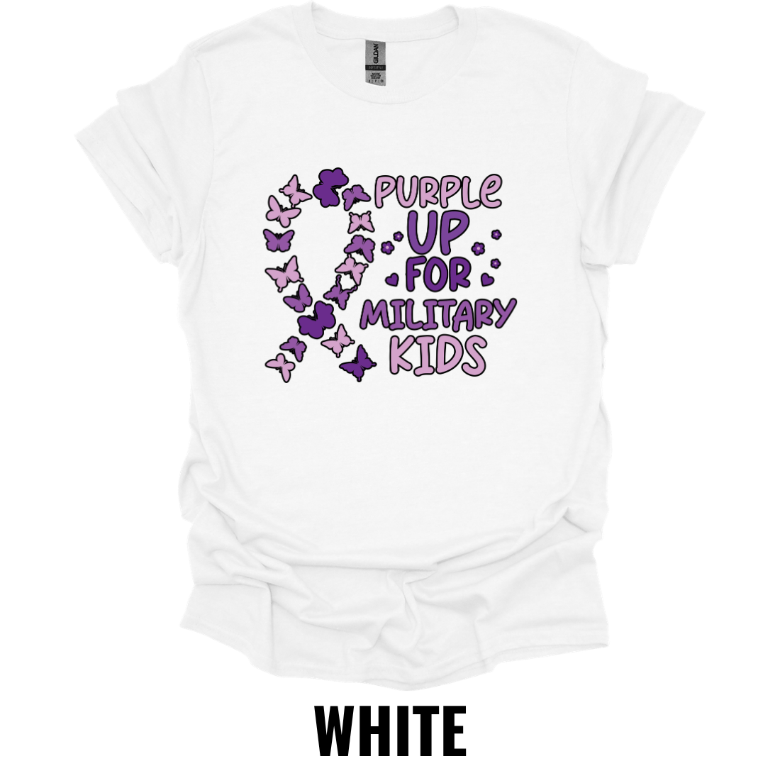 Purple Up for Military Kids T-Shirt – Military Child Appreciation Awareness Tee