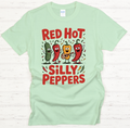 Red Hot Silly Peppers Funny Graphic T-Shirt | Gildan Softstyle Tee