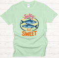 Salty But Sweet Seafood Lover Shirt on Gildan Softstyle Tee
