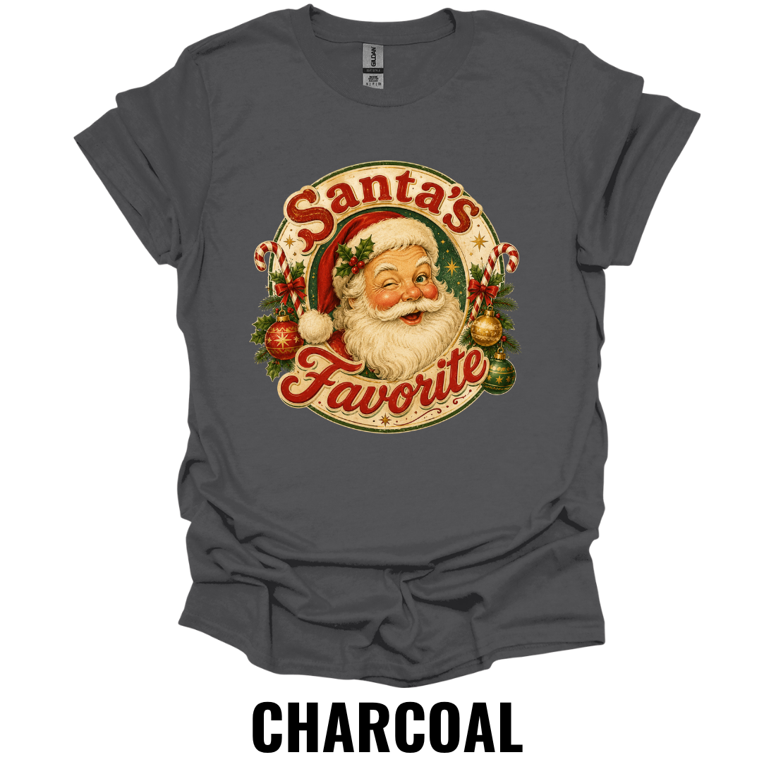 Santa's Favorite T-Shirt – Vintage Christmas Graphic Tee