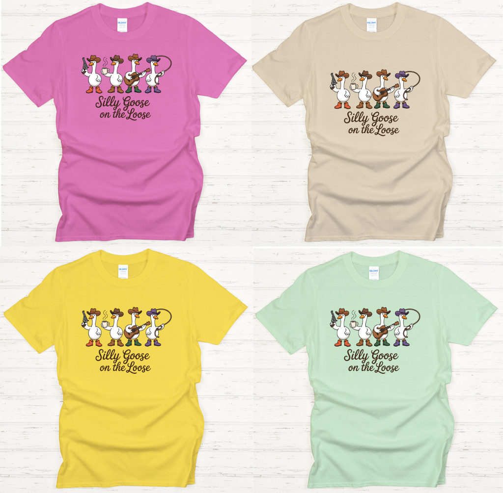 Silly Goose on the Loose Shirt – Funny Western Goose Cowboy Tee