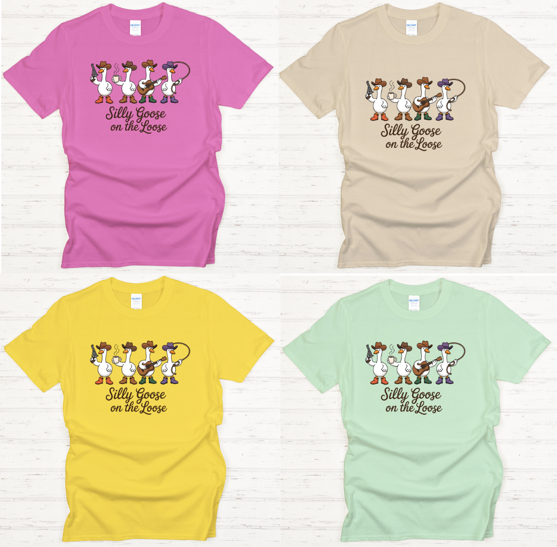 Silly Goose on the Loose Shirt – Funny Western Goose Cowboy Tee