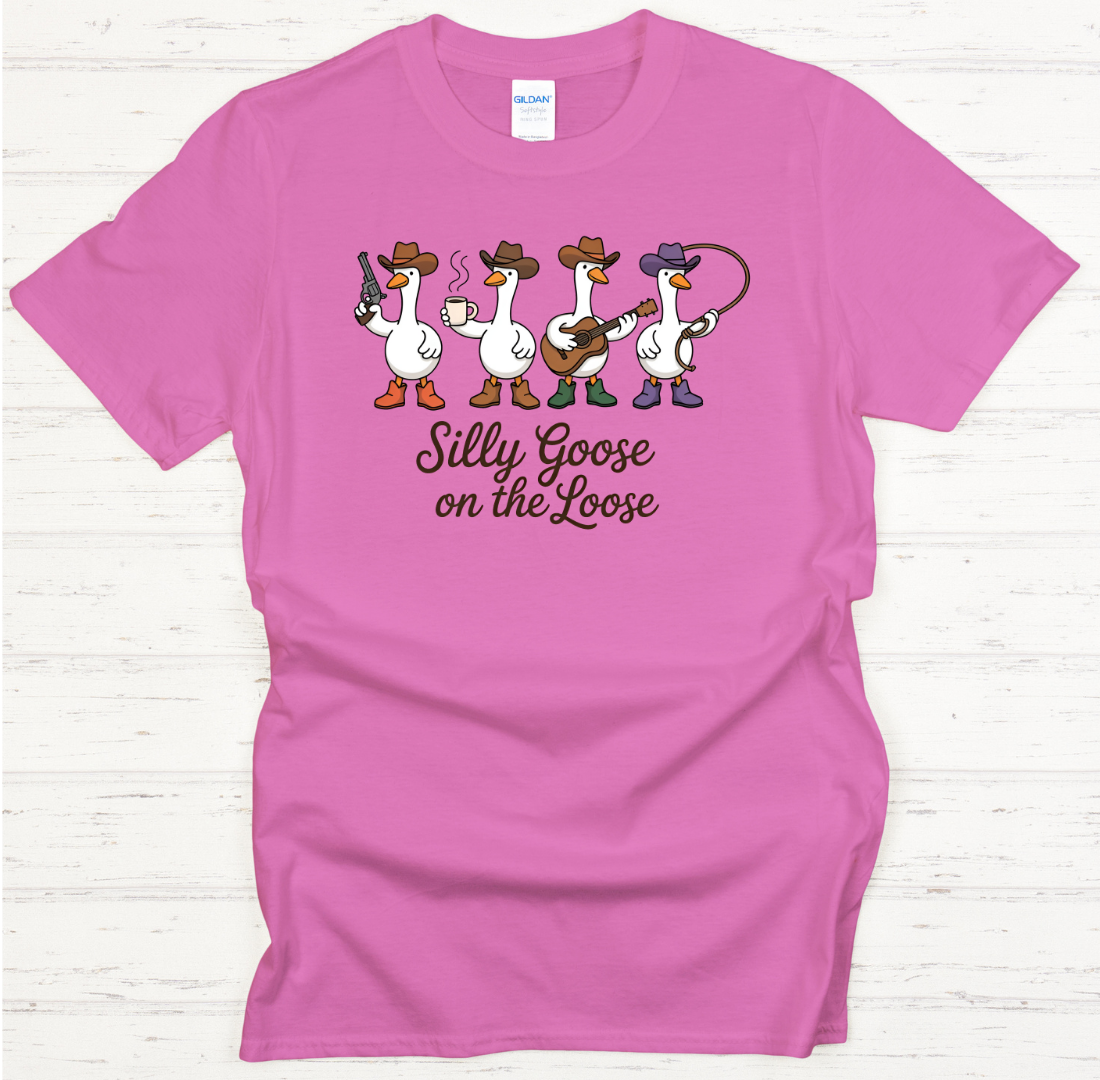 Silly Goose on the Loose Shirt – Funny Western Goose Cowboy Tee