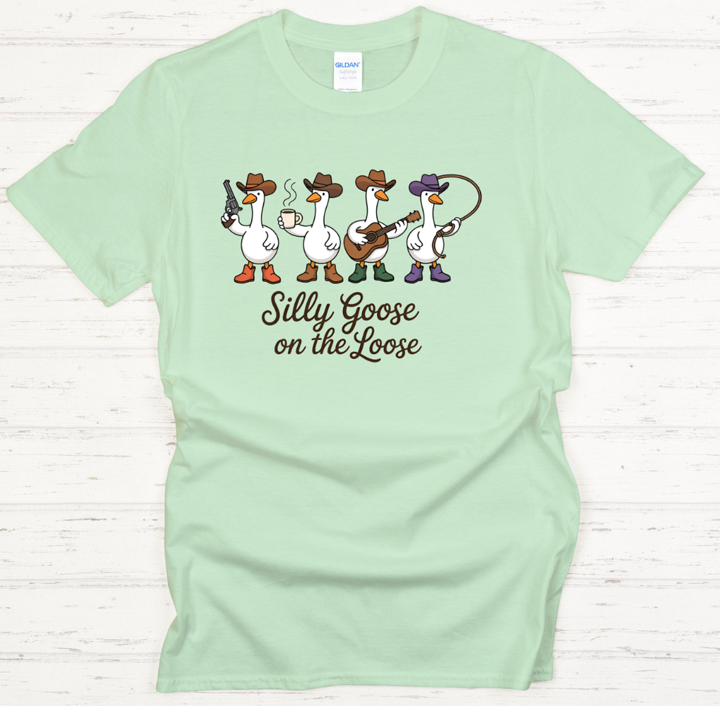 Silly Goose on the Loose Shirt – Funny Western Goose Cowboy Tee