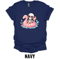 Skeleton Flamingo Float T-Shirt – Summerween Pool Party Tee