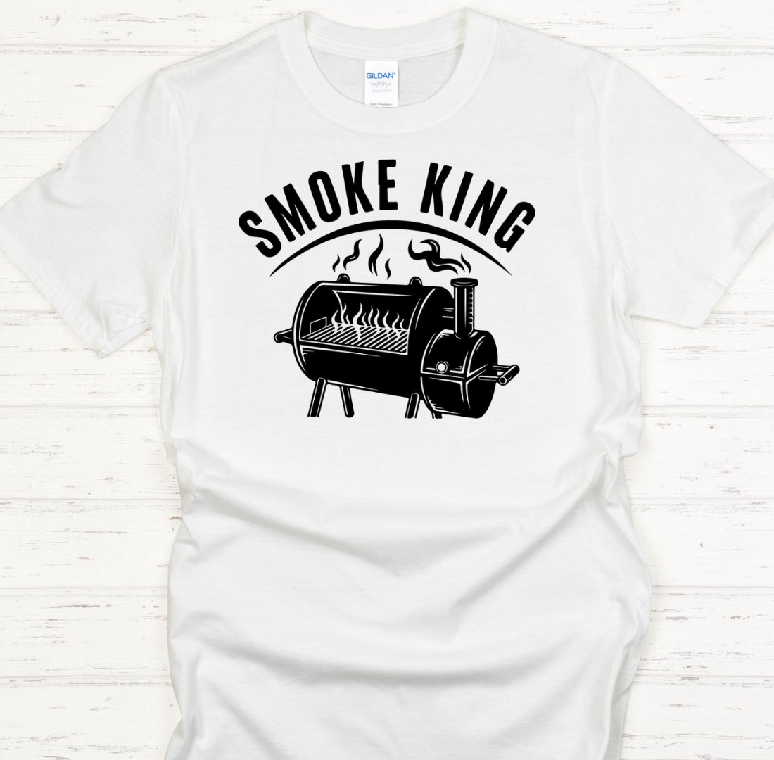 Smoke King BBQ Smoker Graphic T-Shirt | Gildan Softstyle Tee