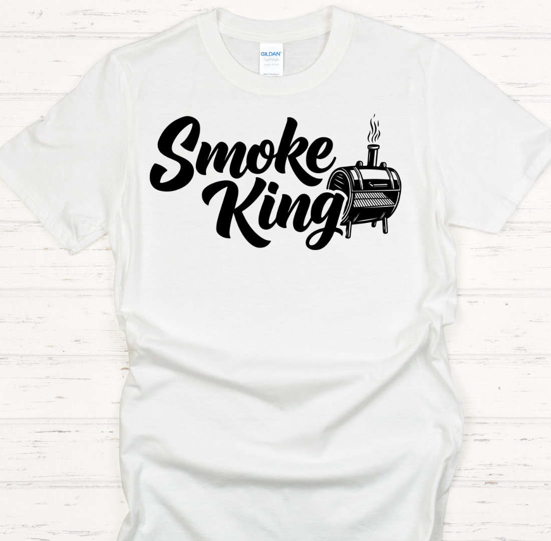 Smoke King BBQ Smoker Graphic T-Shirt | Gildan Softstyle Tee