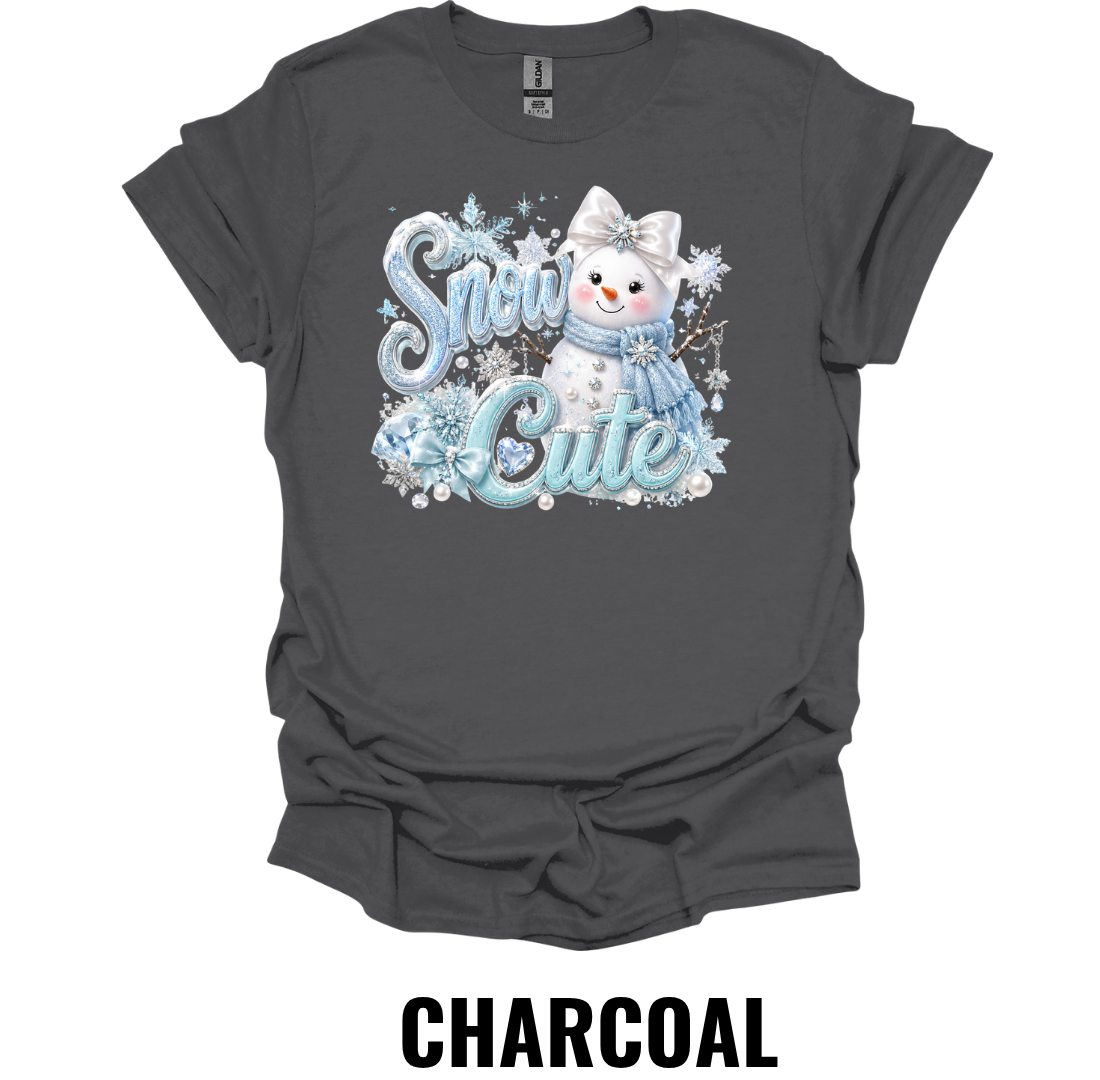 Snow Cute T-Shirt – Cute Snowman Christmas Tee