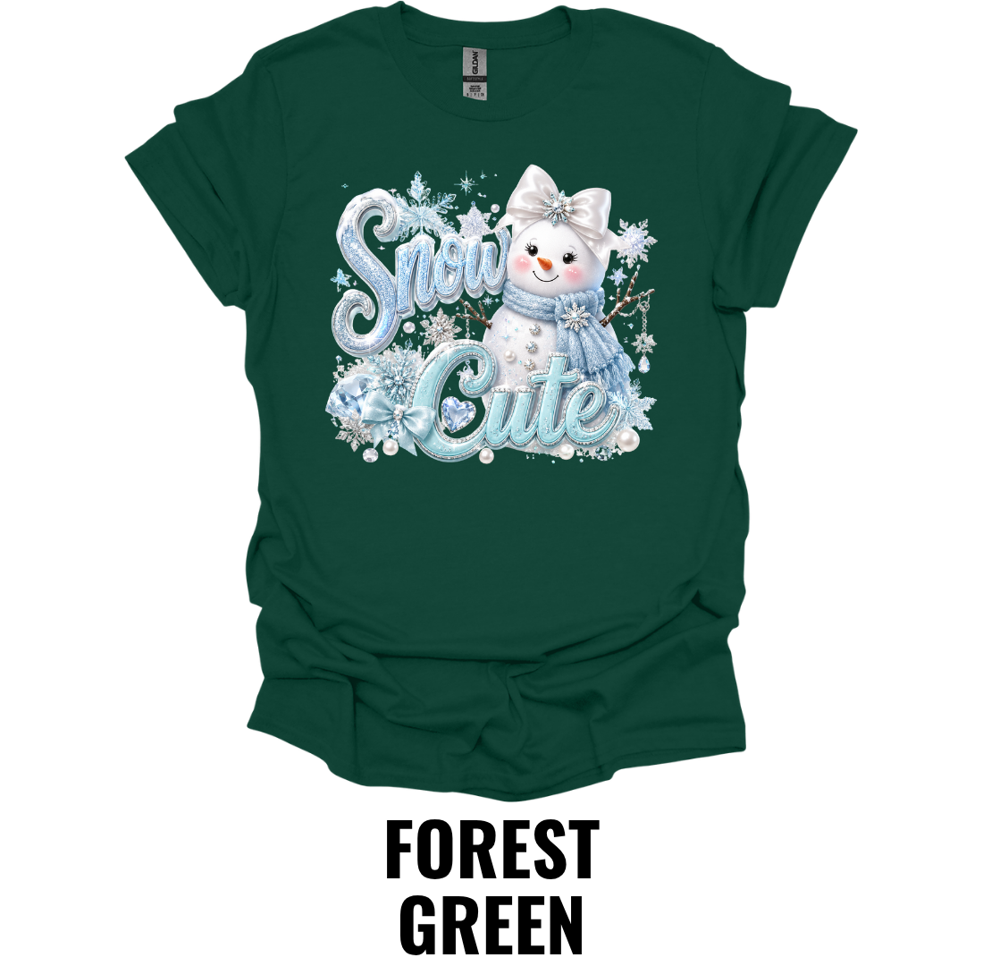 Snow Cute T-Shirt – Cute Snowman Christmas Tee