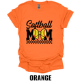 Softball Mom Bow Graphic T-Shirt – Cute Softball Mom Game Day Tee