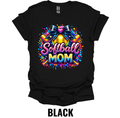 Softball Mom T-Shirt – Colorful Game Day Softball Mom Graphic Tee