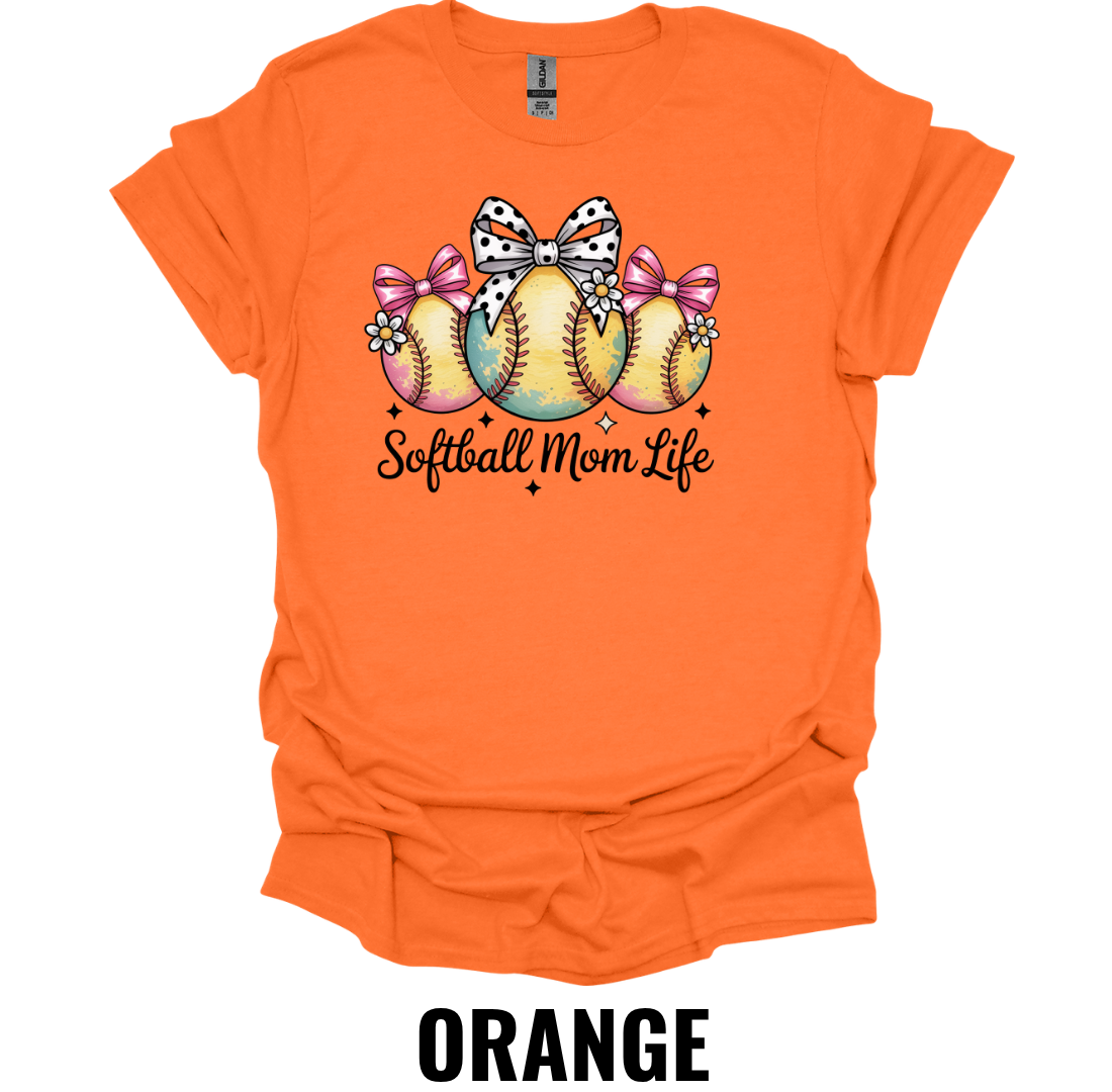 Softball Mom Life T-Shirt – Bow Softball Graphic Tee