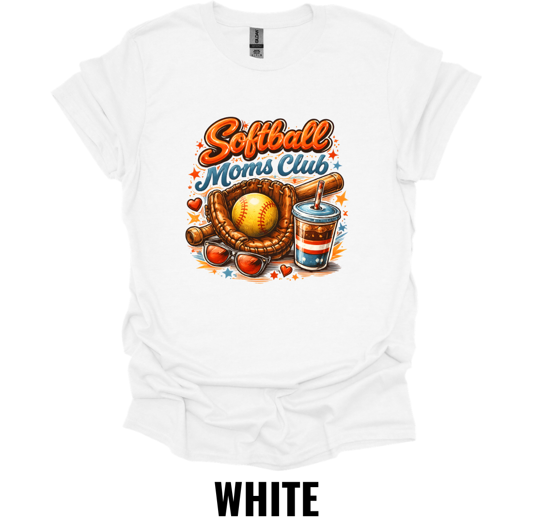 Softball Moms Club T-Shirt – Game Day Coffee Tee