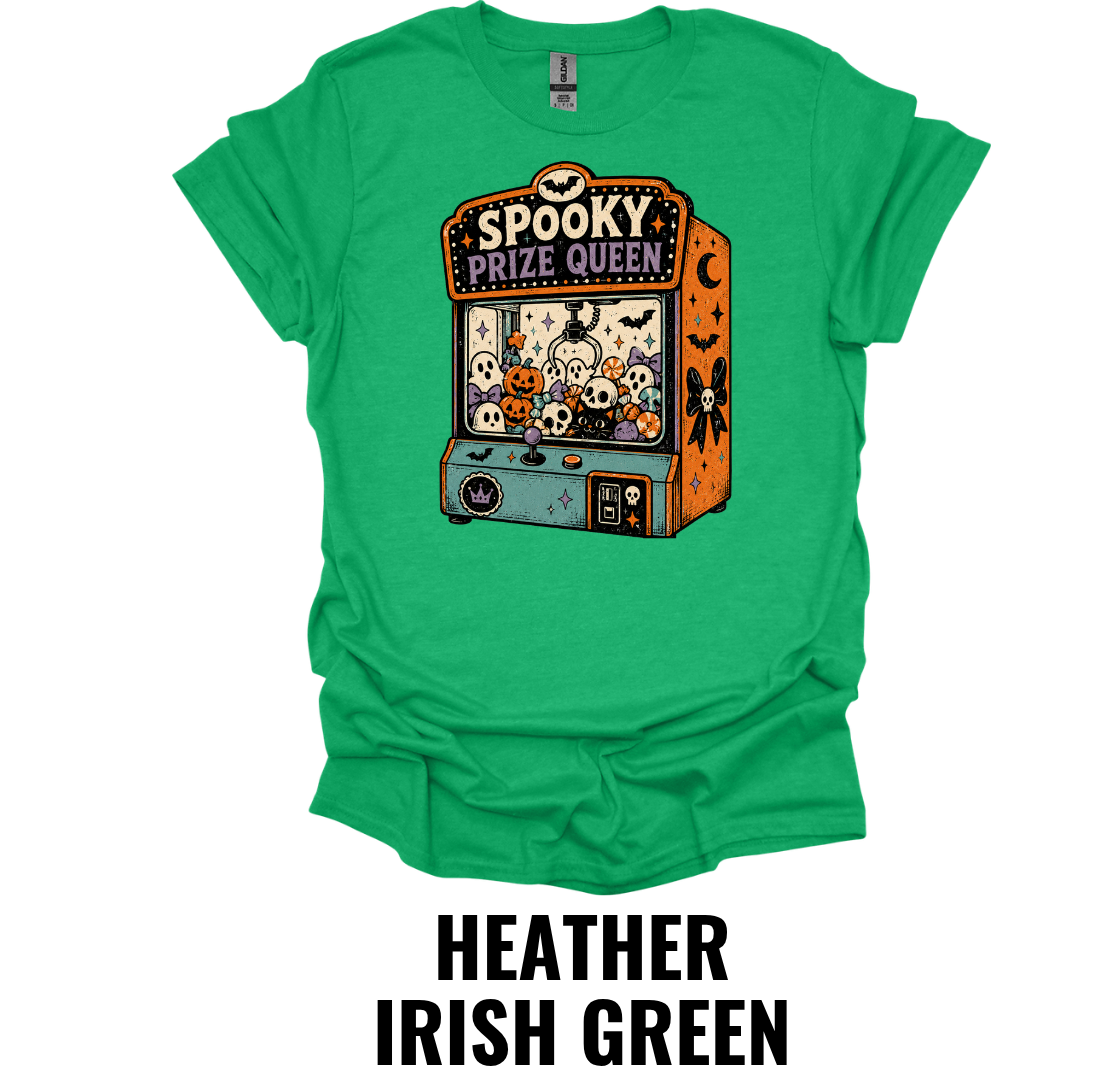 Spooky Prize Queen Halloween T-Shirt – Vintage Claw Machine Tee