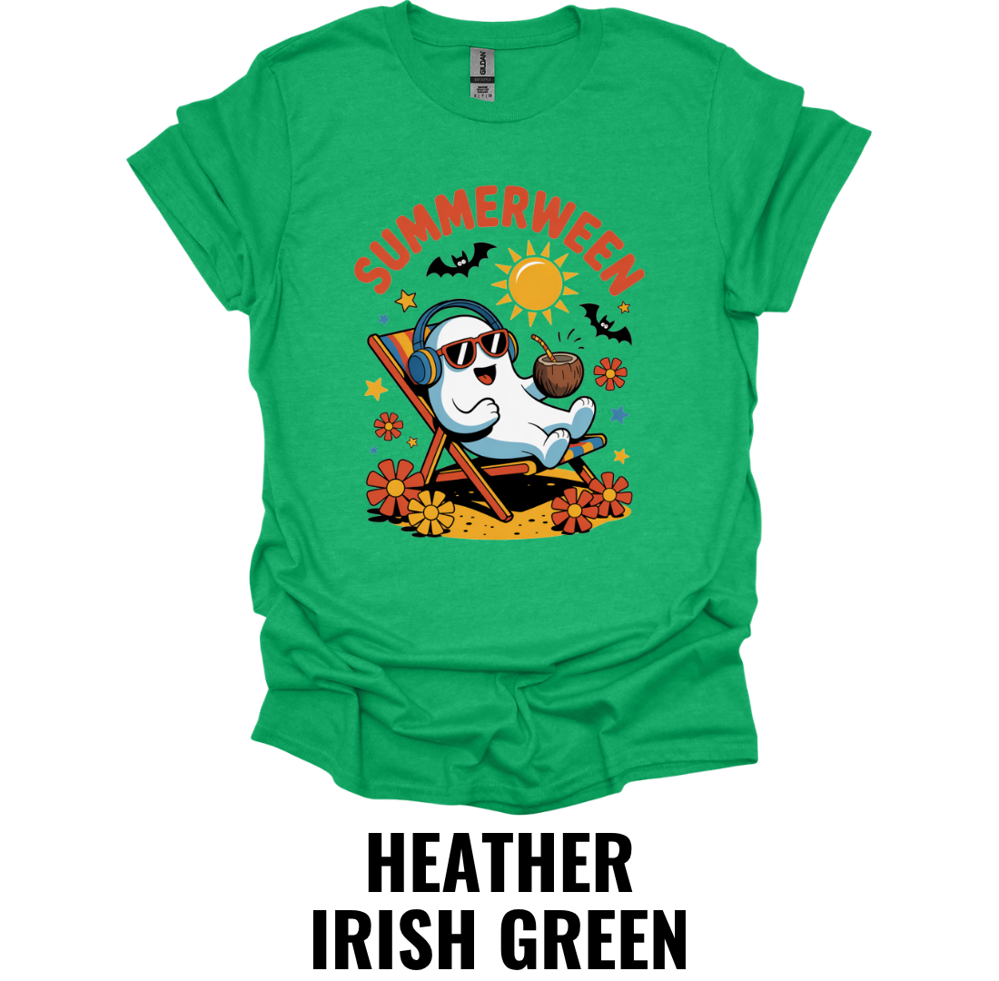 Summerween T-Shirt – Relaxing Ghost Beach Tee