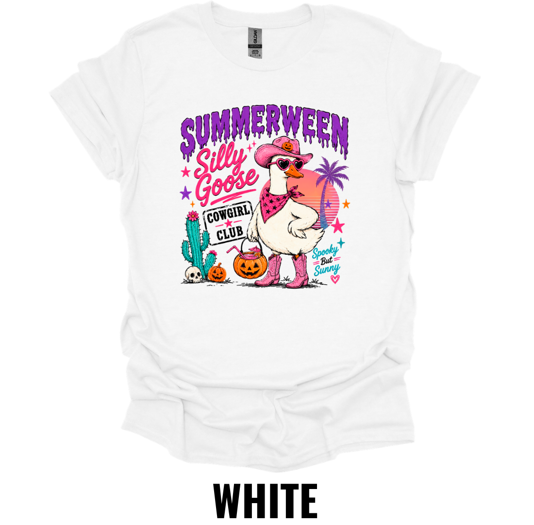 Summerween Silly Goose T-Shirt – Spooky Beach Goose Tee