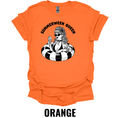 Summerween Queen T-Shirt – Retro Spooky Pool Float Tee