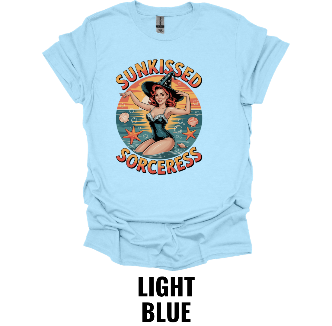 Sunkissed Sorceress T-Shirt – Retro Witch Beach Tee