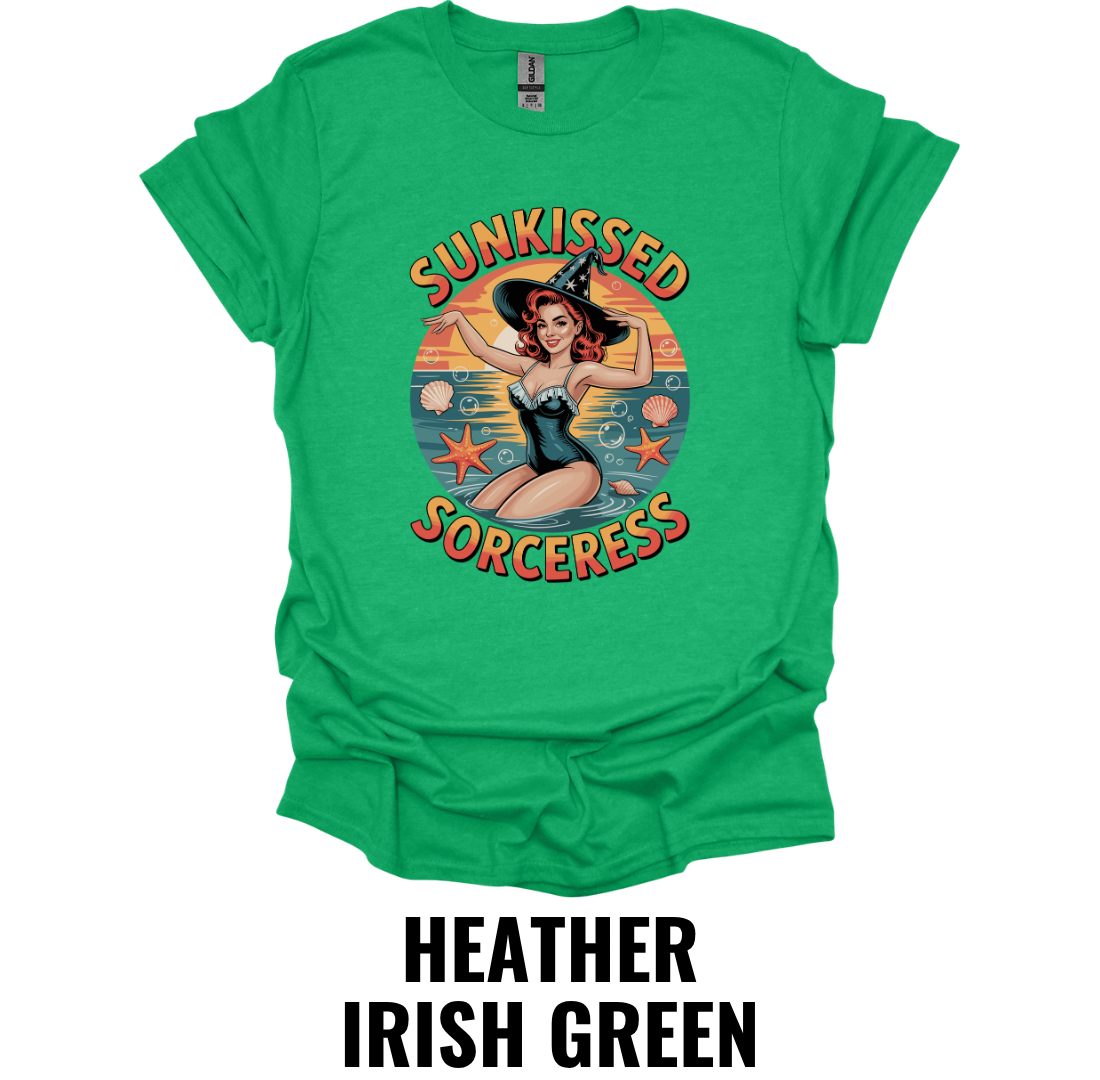 Sunkissed Sorceress T-Shirt – Retro Witch Beach Tee