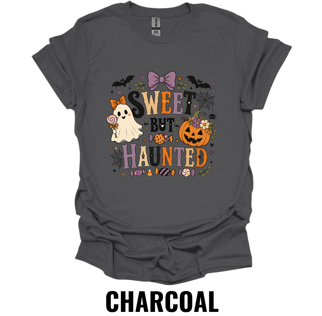 Sweet But Haunted T-Shirt – Cute Halloween Ghost Tee