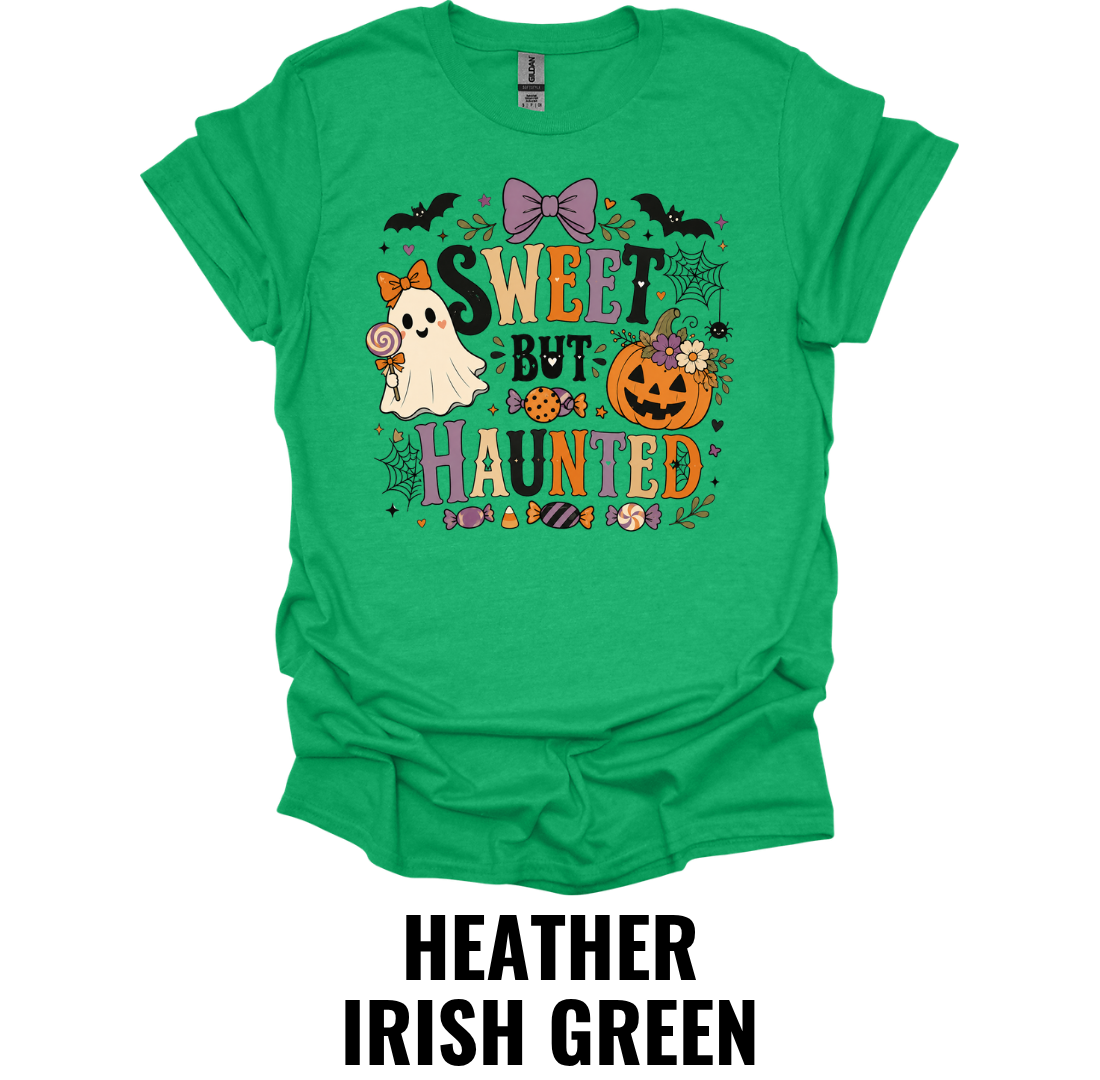 Sweet But Haunted T-Shirt – Cute Halloween Ghost Tee