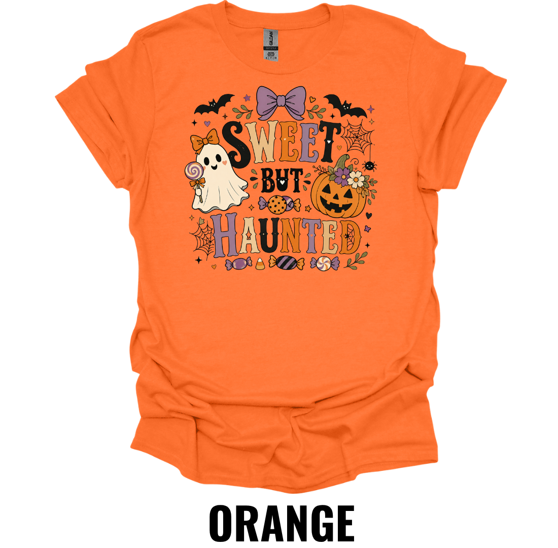Sweet But Haunted T-Shirt – Cute Halloween Ghost Tee
