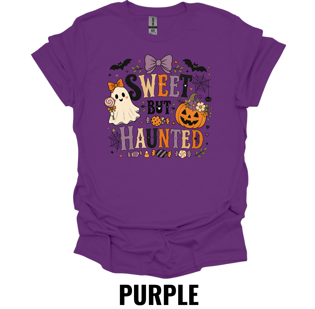Sweet But Haunted T-Shirt – Cute Halloween Ghost Tee