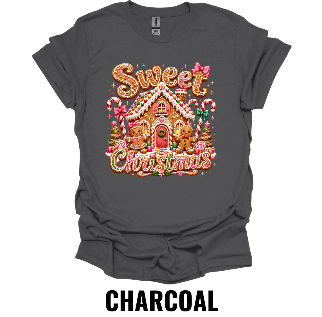 Sweet Christmas T-Shirt – Cute Gingerbread House Christmas Baking Shirt