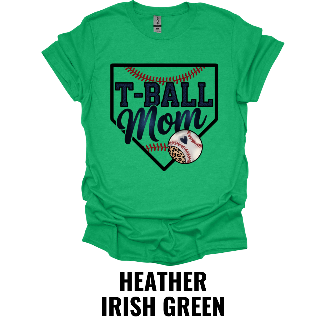 T-Ball Mom Baseball T-Shirt – Proud Baseball Mom Game Day Graphic Tee