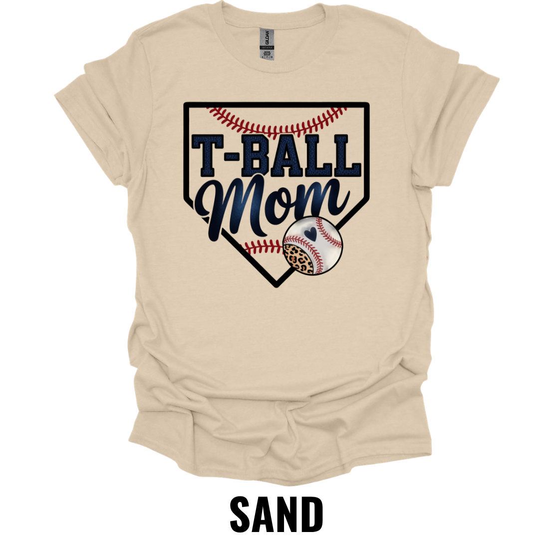 T-Ball Mom Baseball T-Shirt – Proud Baseball Mom Game Day Graphic Tee