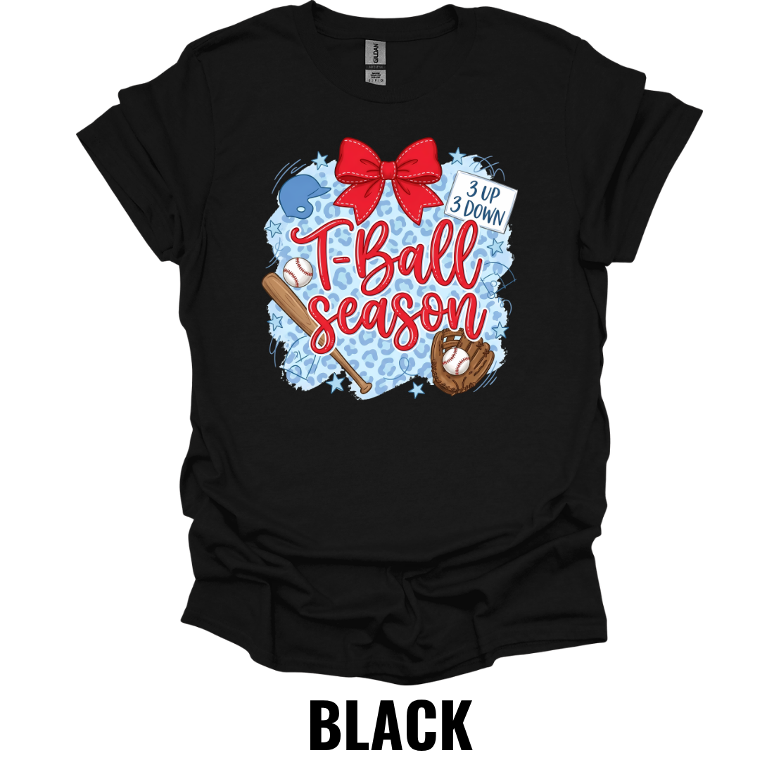 T-Ball Season Baseball Mom T-Shirt – Cute Youth Baseball Game Day Graphic Tee