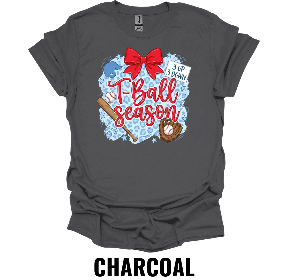 T-Ball Season Baseball Mom T-Shirt – Cute Youth Baseball Game Day Graphic Tee