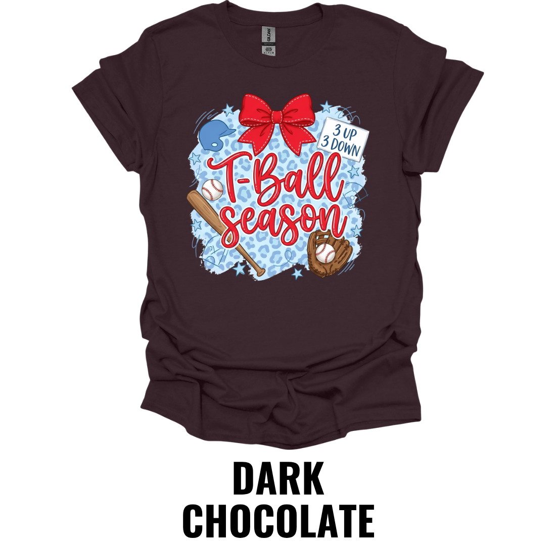T-Ball Season Baseball Mom T-Shirt – Cute Youth Baseball Game Day Graphic Tee