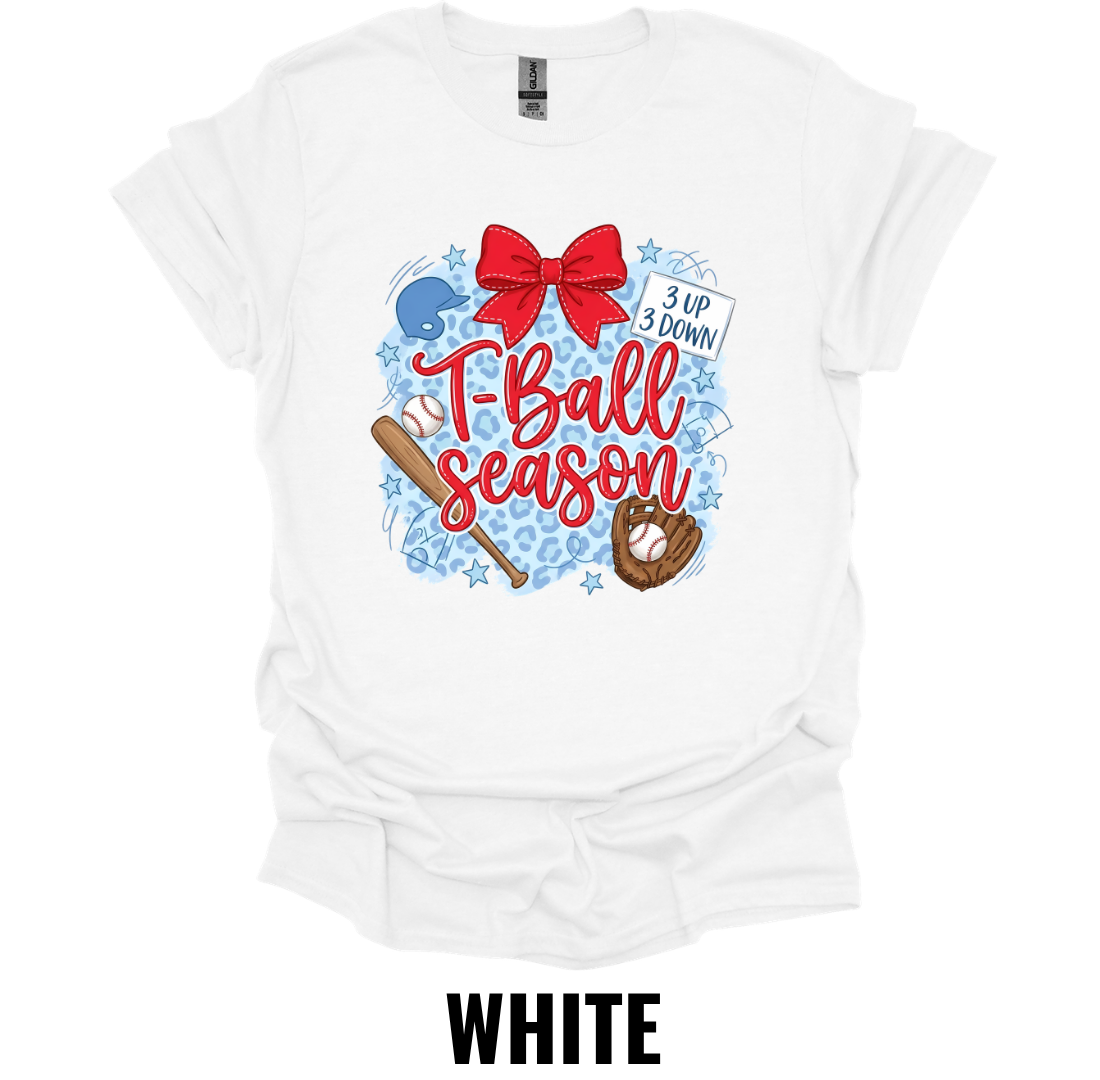 T-Ball Season Baseball Mom T-Shirt – Cute Youth Baseball Game Day Graphic Tee