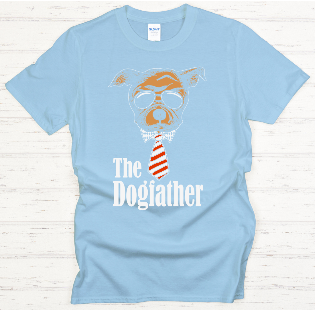The Dogfather Funny Dog Lover Shirt on Gildan Softstyle Tee