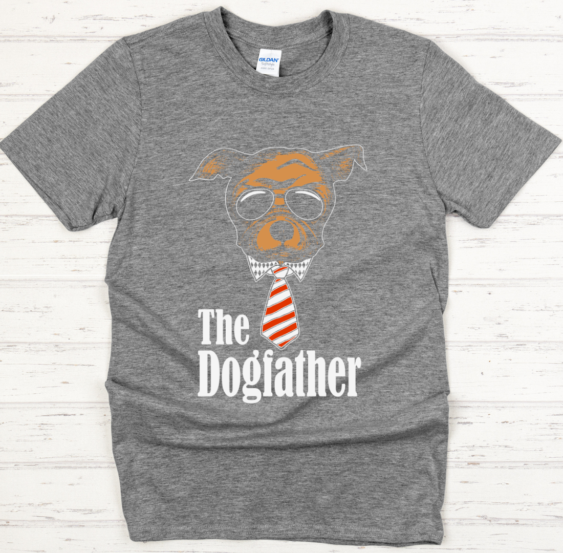 The Dogfather Funny Dog Lover Shirt on Gildan Softstyle Tee