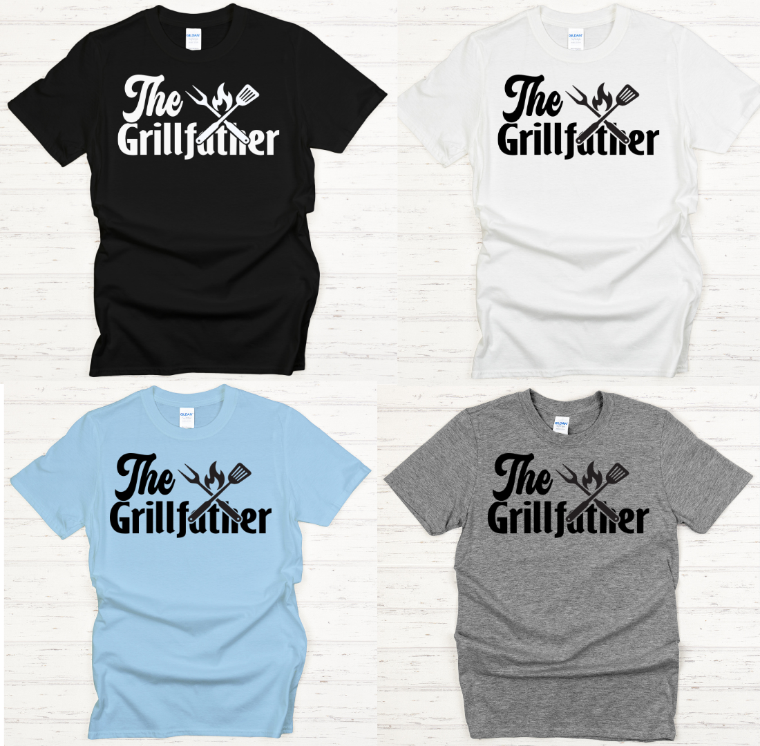 The Grillfather Shirt – Funny BBQ Dad Grilling Tee