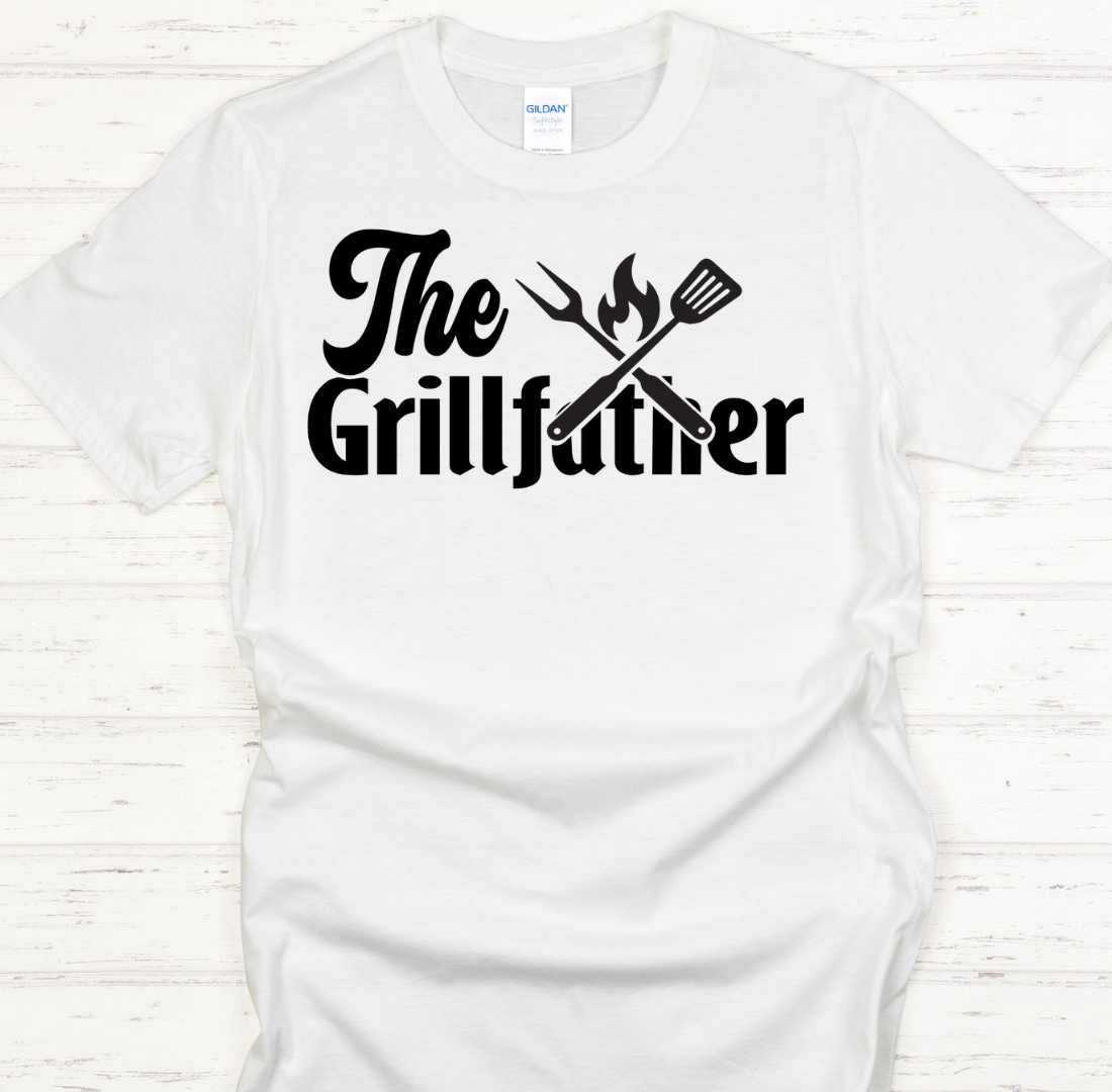 The Grillfather Shirt – Funny BBQ Dad Grilling Tee