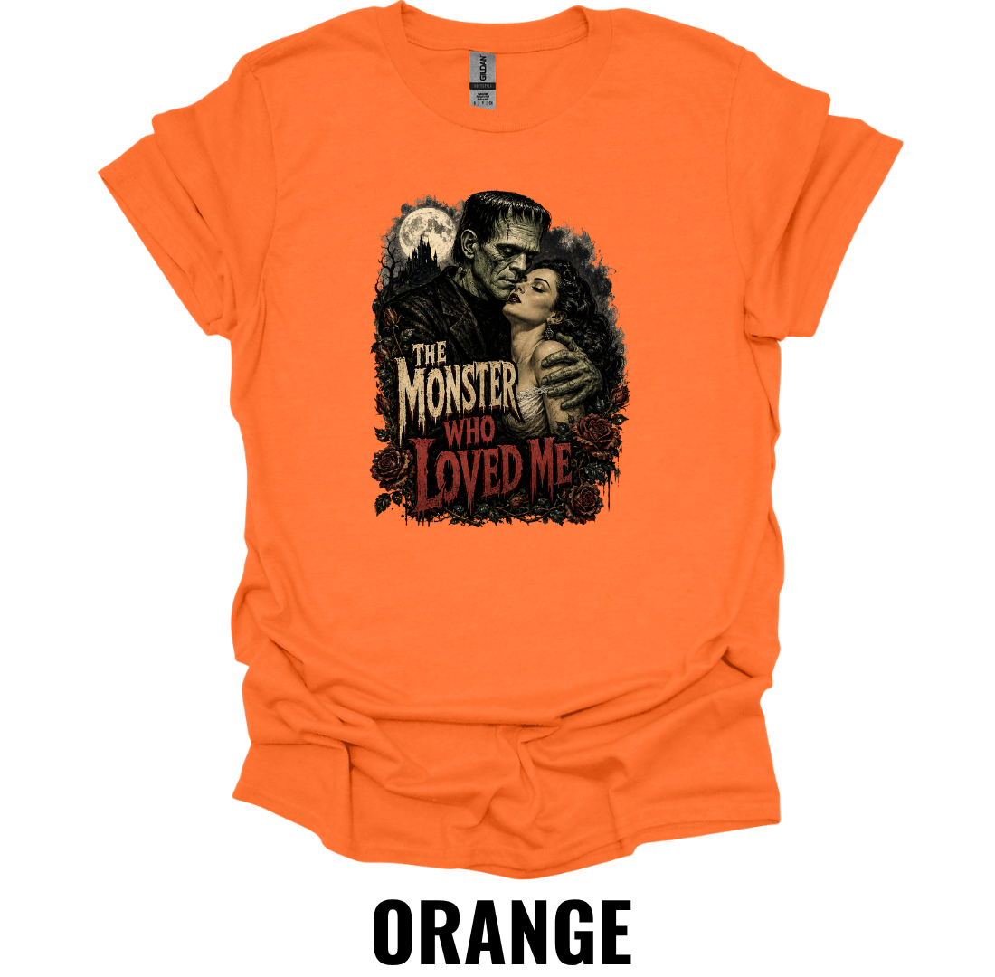 The Monster Who Loved Me T-Shirt – Vintage Frankenstein Romance Gothic Horror Halloween Graphic Tee