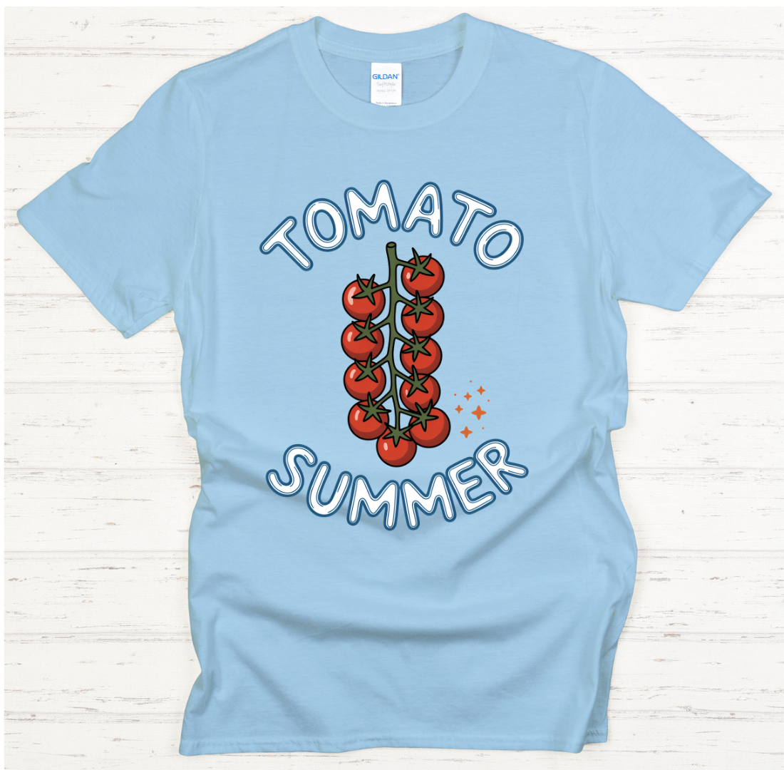 Tomato Summer Shirt on Gildan Softstyle Tee