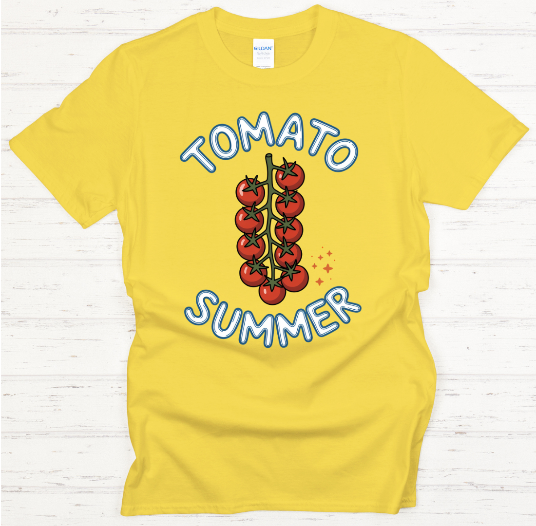 Tomato Summer Shirt on Gildan Softstyle Tee