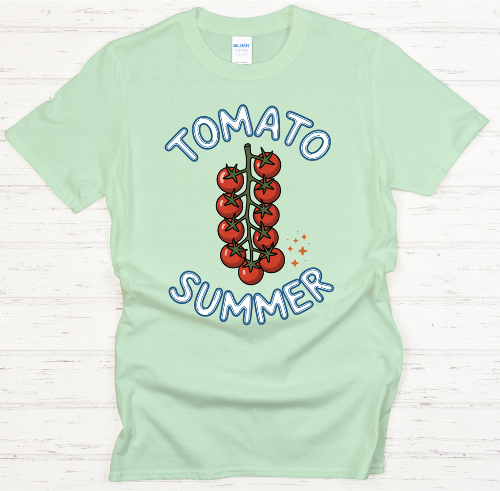 Tomato Summer Shirt on Gildan Softstyle Tee