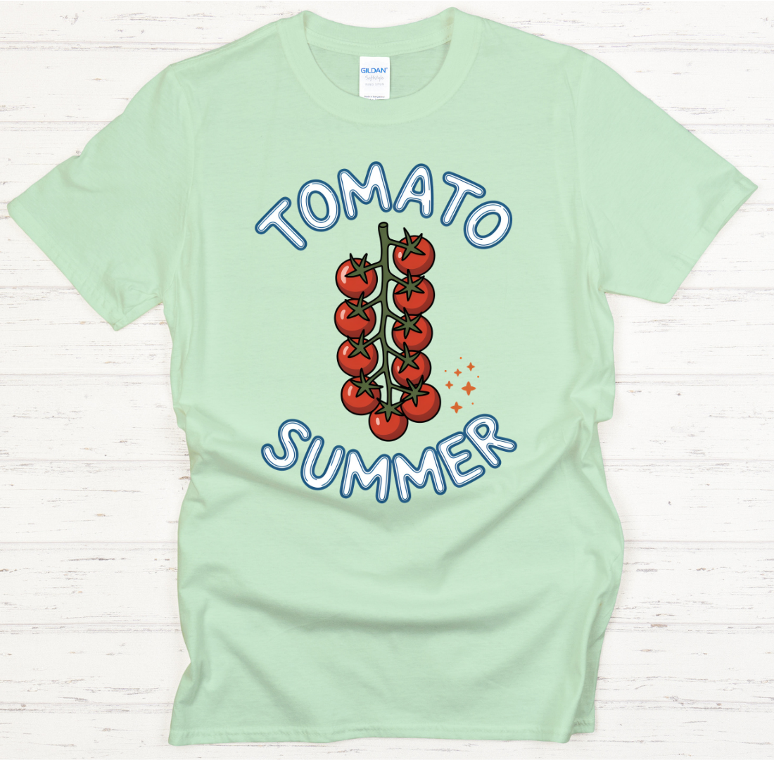 Tomato Summer Shirt on Gildan Softstyle Tee