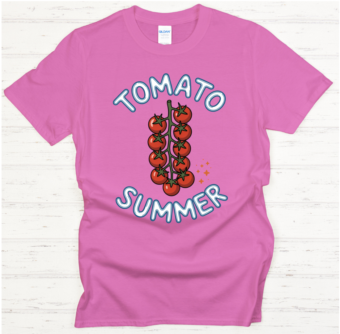 Tomato Summer Shirt on Gildan Softstyle Tee